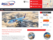 Tablet Screenshot of discountpostal.com